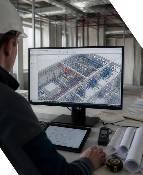 Создание BIM модели инженерных сетей для объектов в Белебее